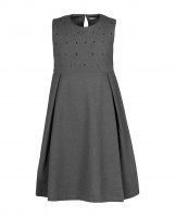 Серый сарафан Gulliver, школьная форма для девочек  фото, kupilegko.ru